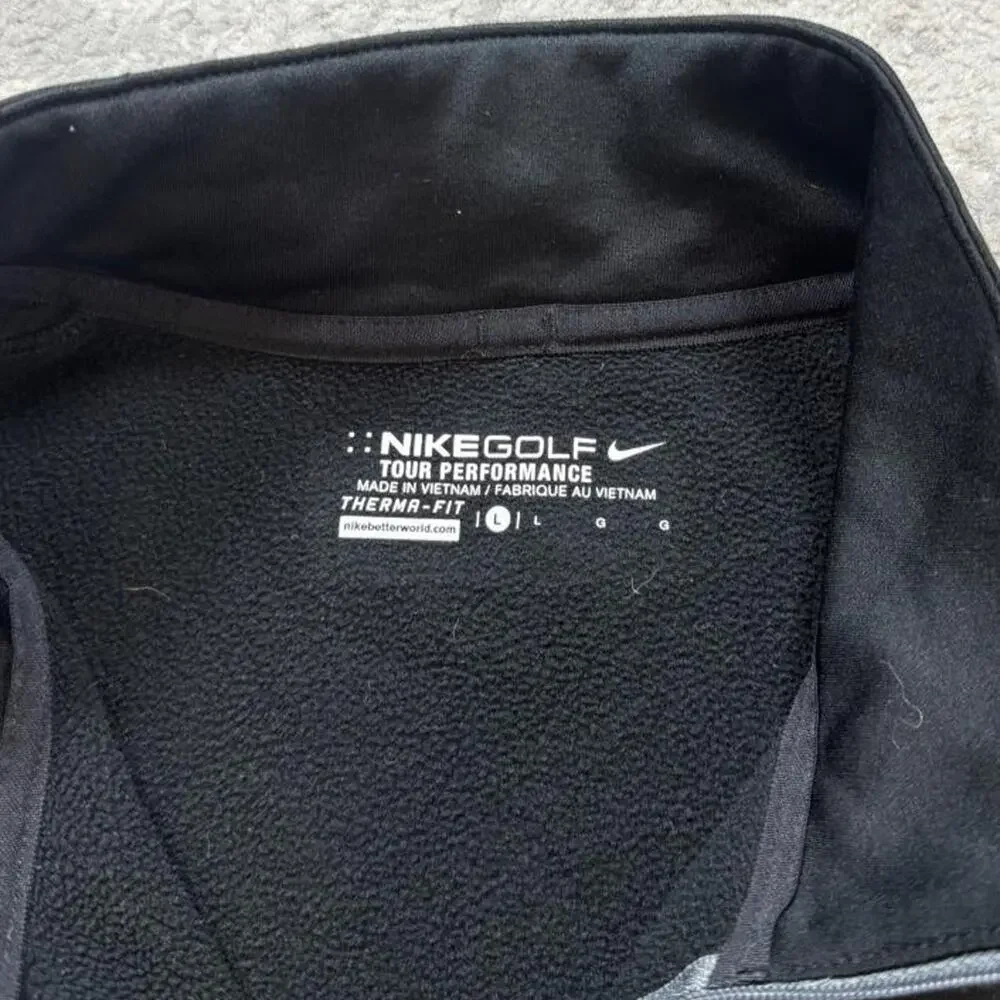 Nike Golf tour performance quarter zip black Litchfield Golf Club 1892 Large